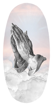 DASOV 103 PK Praying Hands Clouds Pink